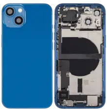 Back Housing with Simtray / Charging port & Small Parts For IPhone 13 Blue - MT Tech