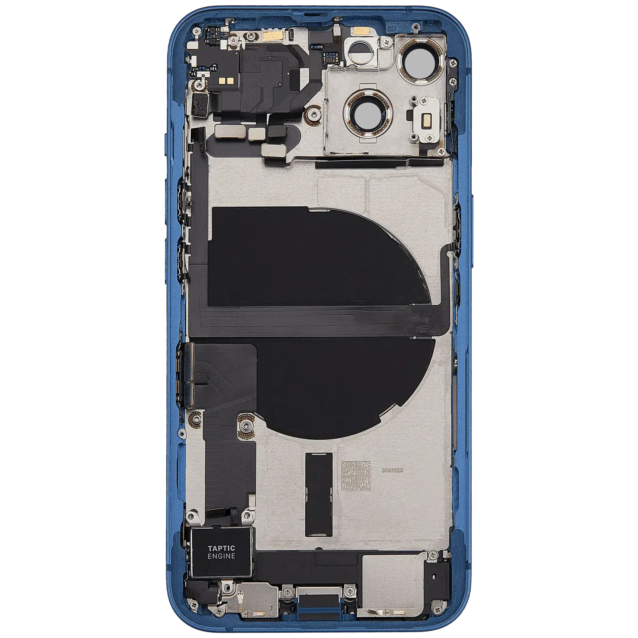 Back Housing with Simtray / Charging port & Small Parts For IPhone 13 Blue - MT Tech, foto 3 van 4