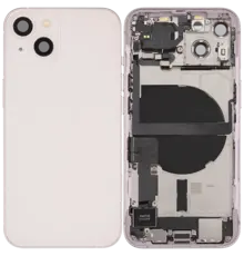 Back Housing with Simtray / Charging port & Small Parts For IPhone 13 Pink - MT Tech