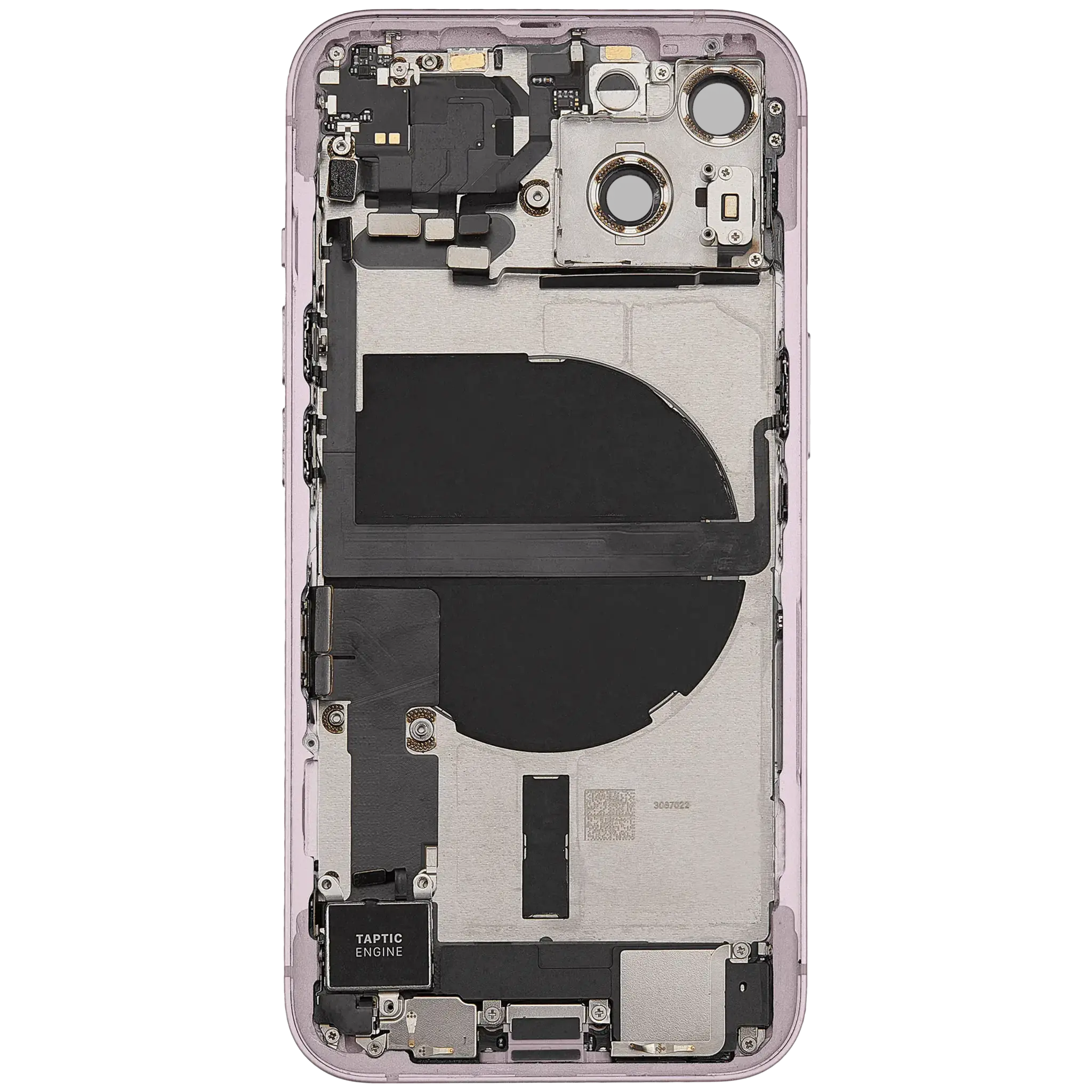 Back Housing with Simtray / Charging port & Small Parts For IPhone 13 Pink - MT Tech, foto 3 van 4