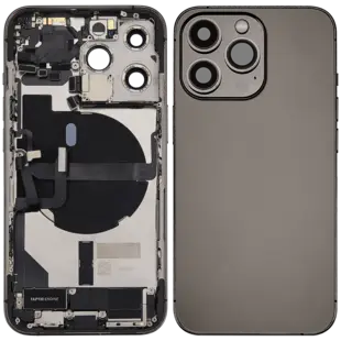 Back Housing with Simtray / Charging port & Small Parts For IPhone 13 Pro Graphite - MT Tech