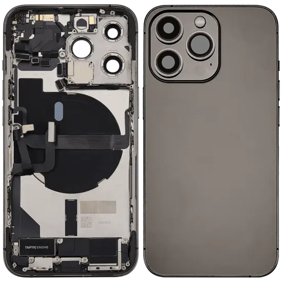 Back Housing with Simtray / Charging port & Small Parts For IPhone 13 Pro Graphite - MT Tech