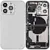 Back Housing with Simtray / Charging port & Small Parts For IPhone 13 Pro Silver - MT Tech