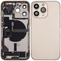 Back Housing with Simtray / Charging port & Small Parts For IPhone 13 Pro Gold - MT Tech