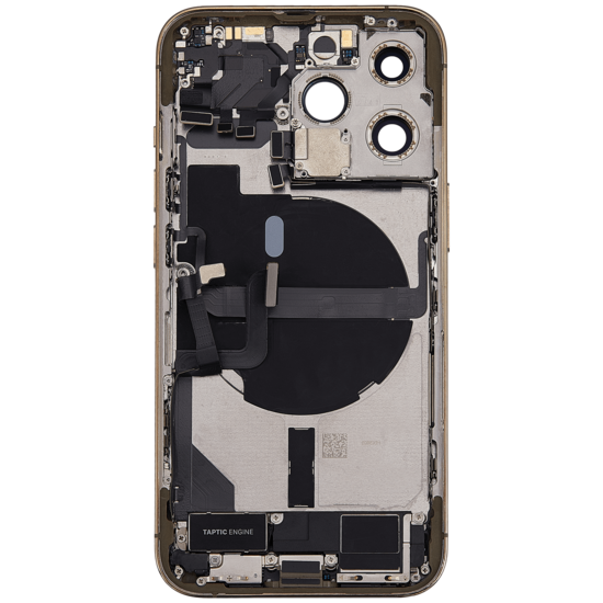 Back Housing with Simtray / Charging port & Small Parts For IPhone 13 Pro Gold - MT Tech