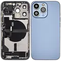 Back Housing with Simtray / Charging port & Small Parts For IPhone 13 Pro Sierra Blue - MT Tech