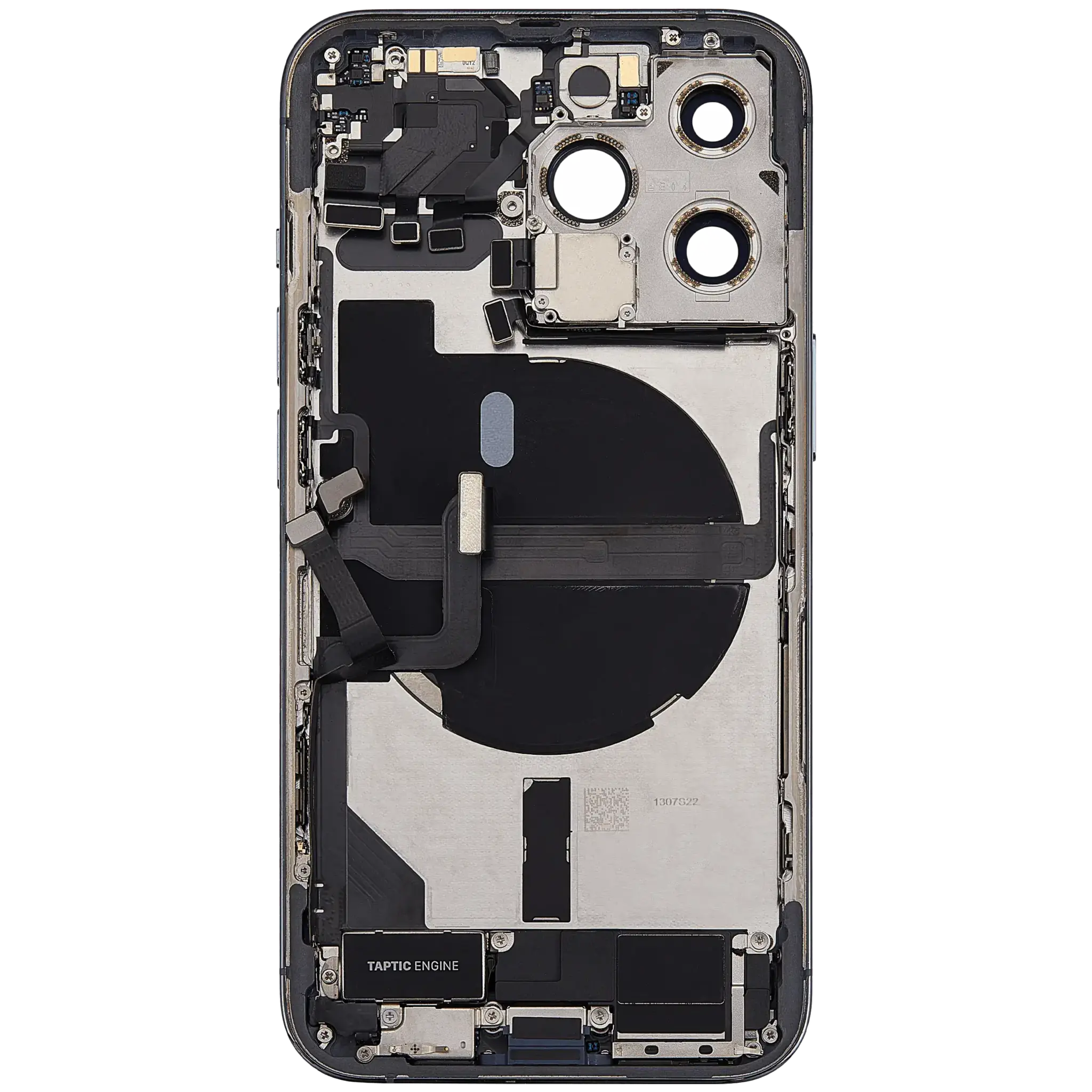 Back Housing with Simtray / Charging port & Small Parts For IPhone 13 Pro Sierra Blue - MT Tech, foto 2 van 4