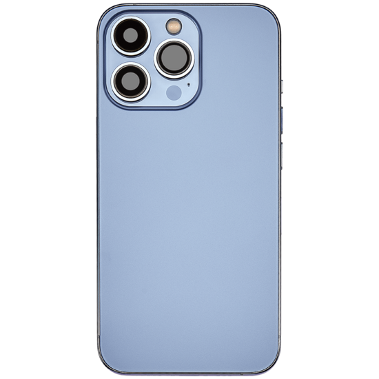 Back Housing with Simtray / Charging port & Small Parts For IPhone 13 Pro Sierra Blue - MT Tech