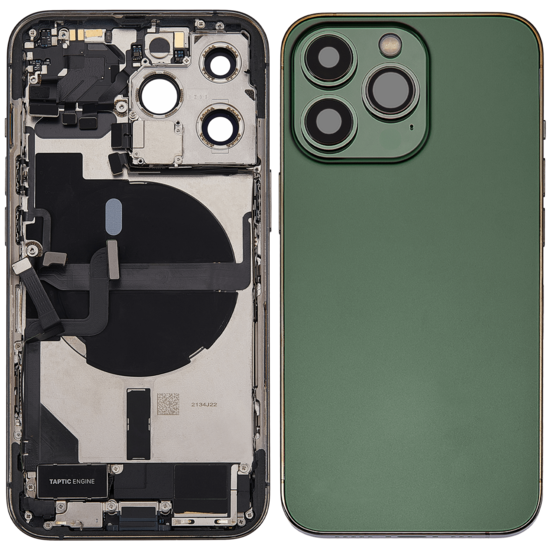 Back Housing with Simtray / Charging port & Small Parts For IPhone 13 Pro Max Alpine Green - MT Tech