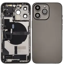Back Housing with Simtray / Charging port & Small Parts For IPhone 13 Pro Max Graphite - MT Tech