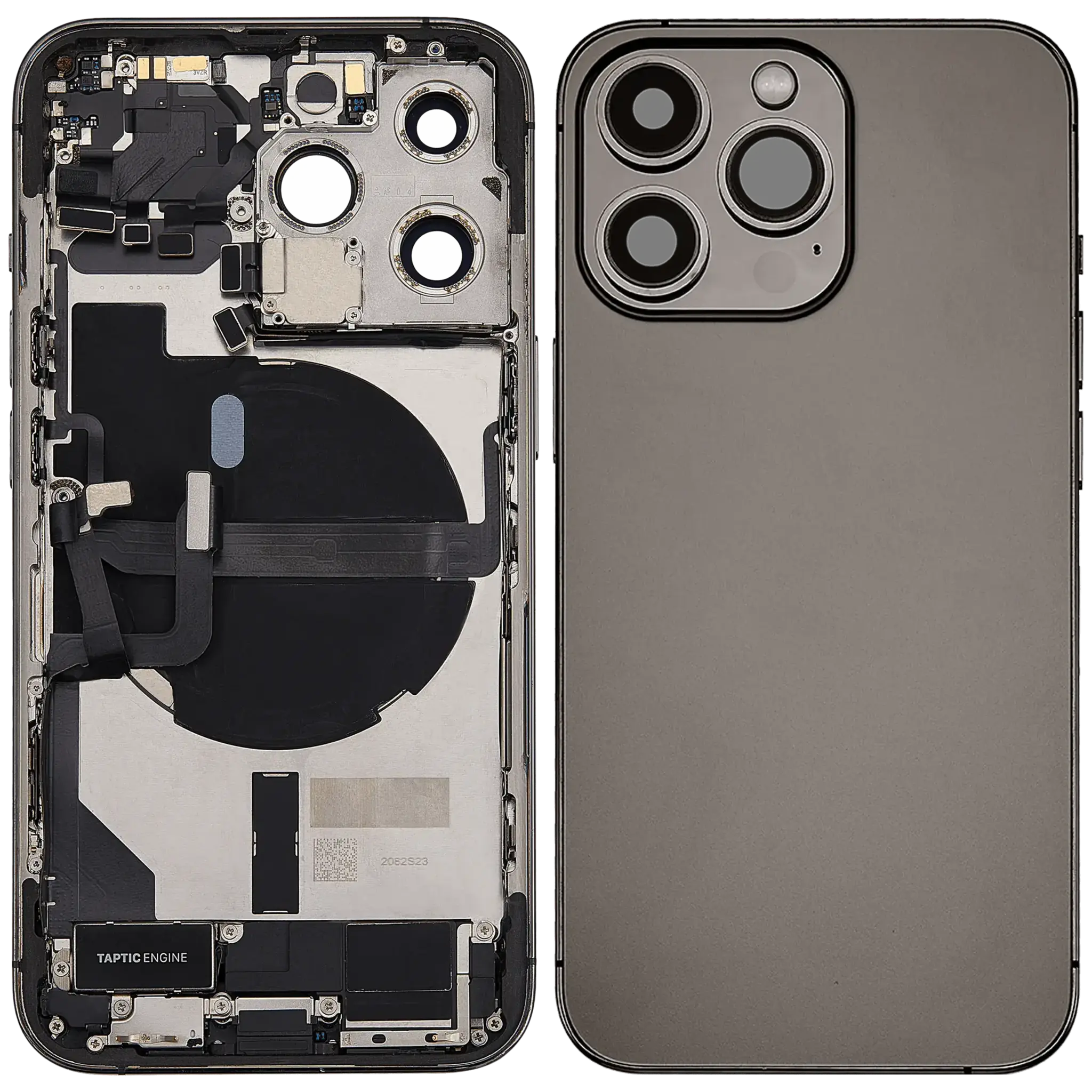 Back Housing with Simtray / Charging port & Small Parts For IPhone 13 Pro Max Graphite - MT Tech