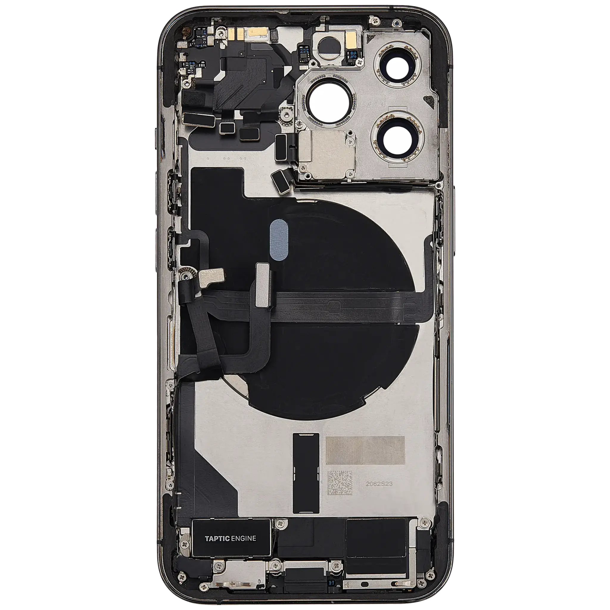 Back Housing with Simtray / Charging port & Small Parts For IPhone 13 Pro Max Graphite - MT Tech, foto 2 van 4