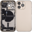 Back Housing with Simtray / Charging port & Small Parts For IPhone 13 Pro Max Gold - MT Tech