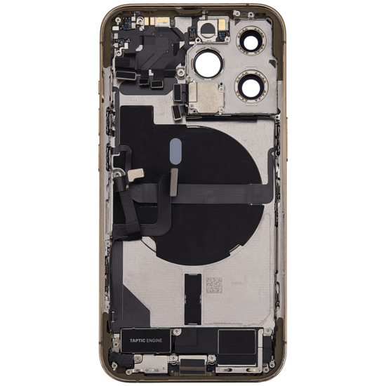Back Housing with Simtray / Charging port & Small Parts For IPhone 13 Pro Max Gold - MT Tech