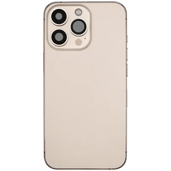 Back Housing with Simtray / Charging port & Small Parts For IPhone 13 Pro Max Gold - MT Tech