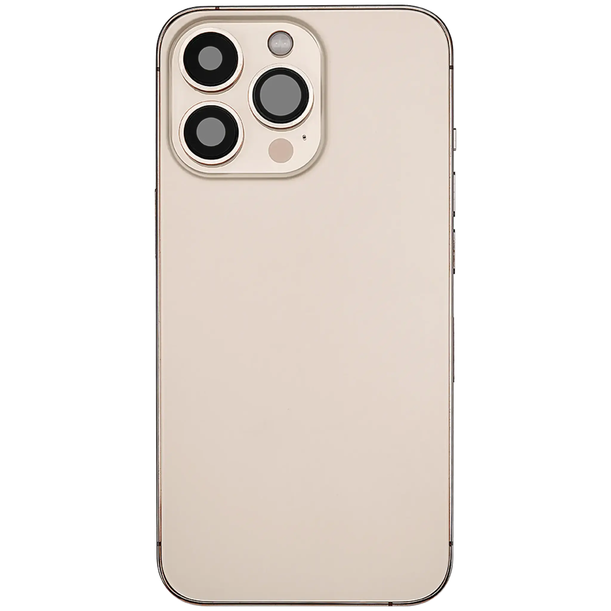 Back Housing with Simtray / Charging port & Small Parts For IPhone 13 Pro Max Gold - MT Tech, foto 3 van 4