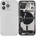 Back Housing with Simtray / Charging port & Small Parts For IPhone 13 Pro Max Silver - MT Tech