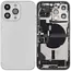 Back Housing with Simtray / Charging port & Small Parts For IPhone 13 Pro Max Silver - MT Tech