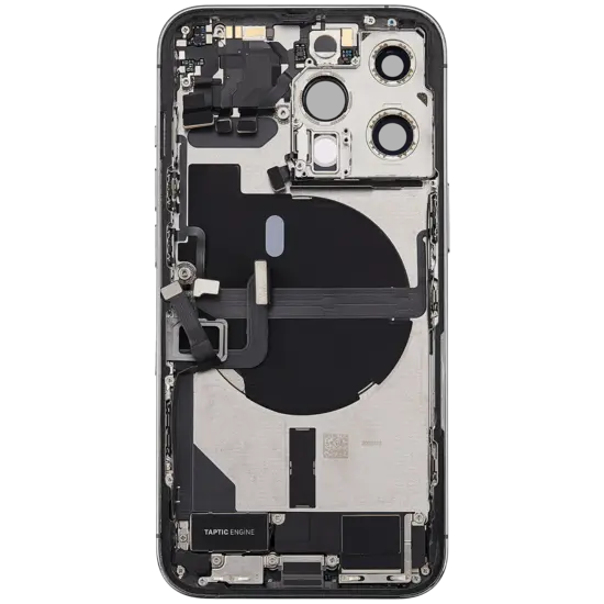 Back Housing with Simtray / Charging port & Small Parts For IPhone 13 Pro Max Silver - MT Tech