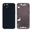 Back Housing with Simtray / Charging port & Small Parts For IPhone 14 Black - MT Tech