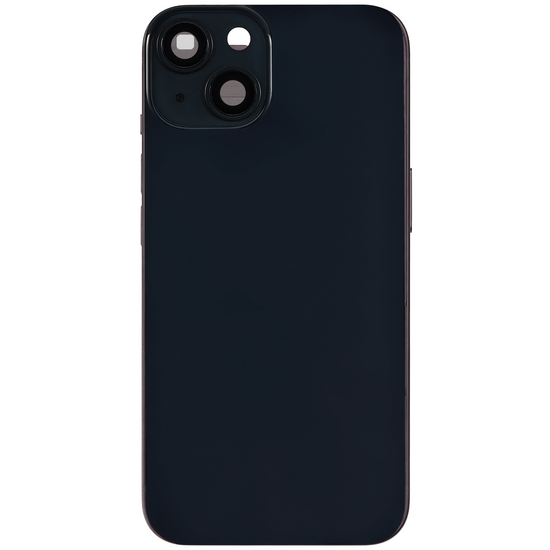 Back Housing with Simtray / Charging port & Small Parts For IPhone 14 Black - MT Tech