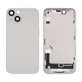 Back Housing with Simtray / Charging port & Small Parts For IPhone 14 Starlight / White  - MT Tech