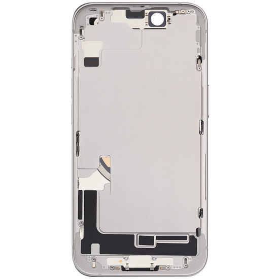 Back Housing with Simtray / Charging port & Small Parts For IPhone 14 Starlight / White  - MT Tech