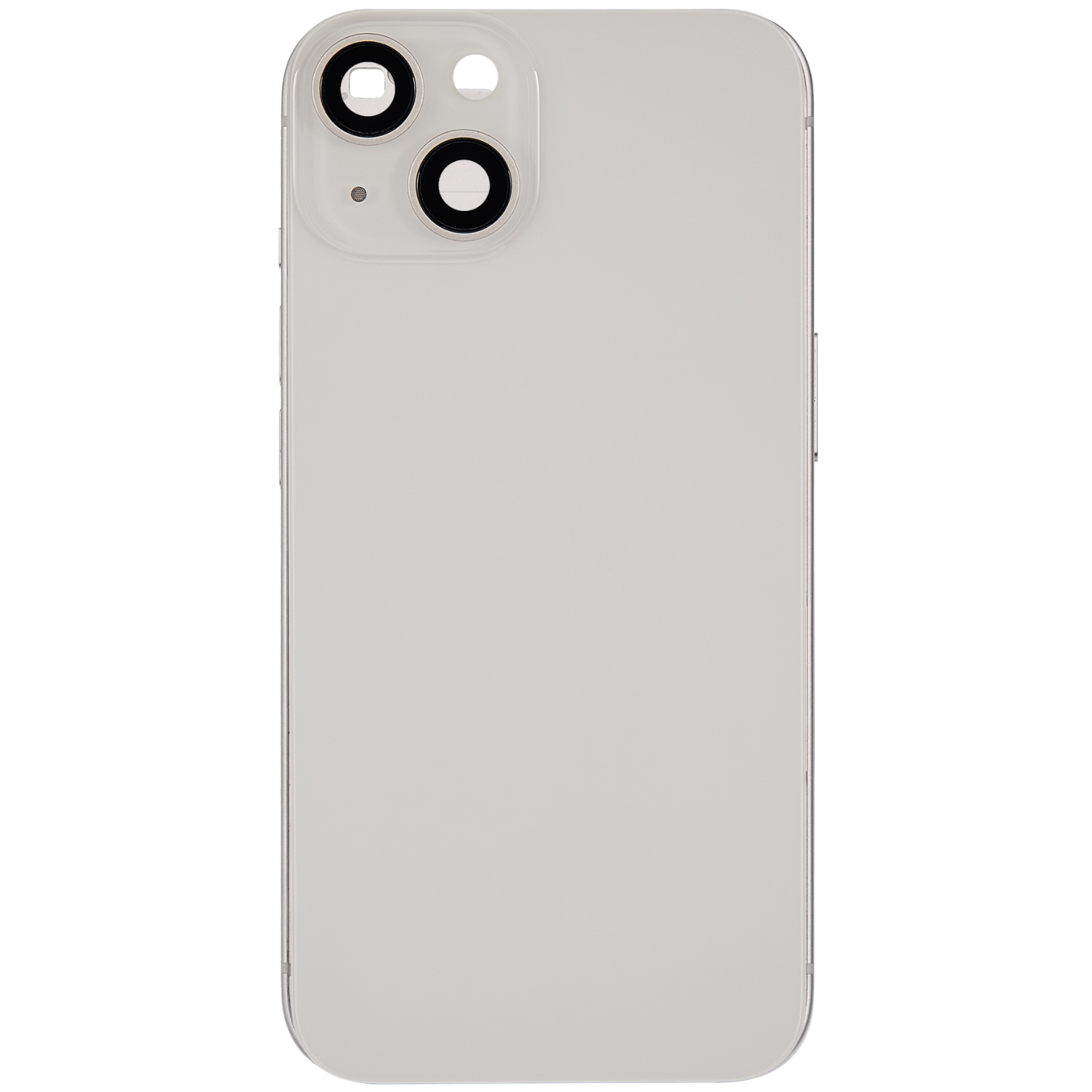 Back Housing with Simtray / Charging port & Small Parts For IPhone 14 Starlight / White - MT Tech, foto 3 van 4