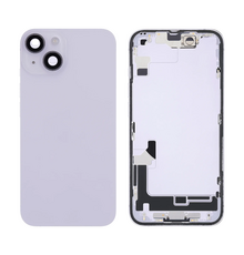 Back Housing with Simtray / Charging port & Small Parts For IPhone 14 Purple  - MT Tech