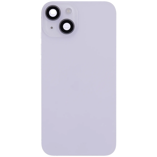 Back Housing with Simtray / Charging port & Small Parts For IPhone 14 Purple  - MT Tech