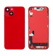 Back Housing with Simtray / Charging port & Small Parts For IPhone 14 Red - MT Tech