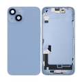 Back Housing with Simtray / Charging port & Small Parts For IPhone 14 Blue - MT Tech