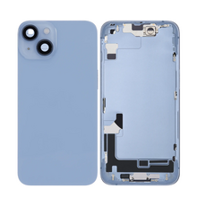 Back Housing with Simtray / Charging port & Small Parts For IPhone 14 Blue - MT Tech