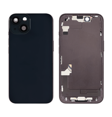 Back Housing with Simtray / Charging port & Small Parts For IPhone 14 Plus Black - MT Tech