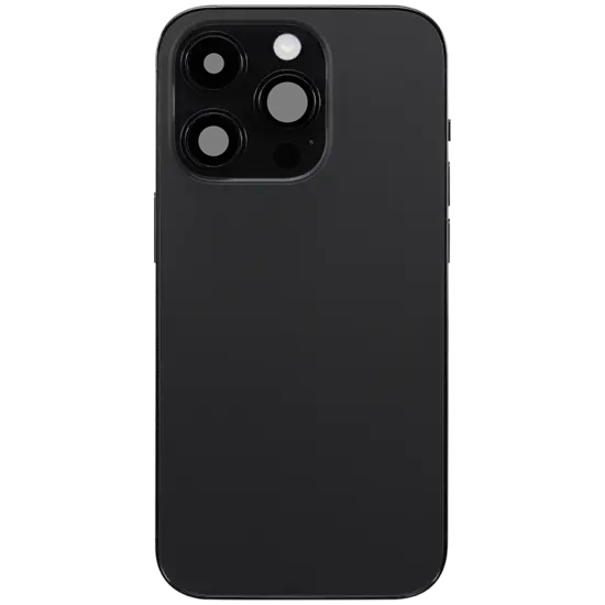 Back Housing with Simtray / Charging port & Small Parts For IPhone 14 Pro Black - MT Tech