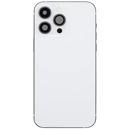 Back Housing with Simtray / Charging port & Small Parts For IPhone 14 Pro Silver - MT Tech