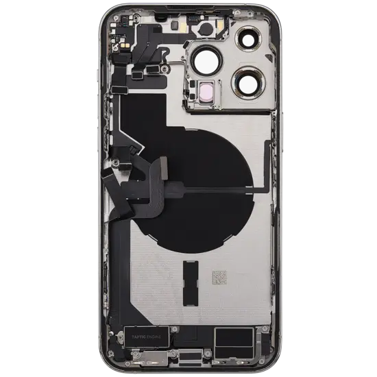 Back Housing with Simtray / Charging port & Small Parts For IPhone 14 Pro Silver - MT Tech