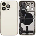 Back Housing with Simtray / Charging port & Small Parts For IPhone 14 Pro Gold - MT Tech