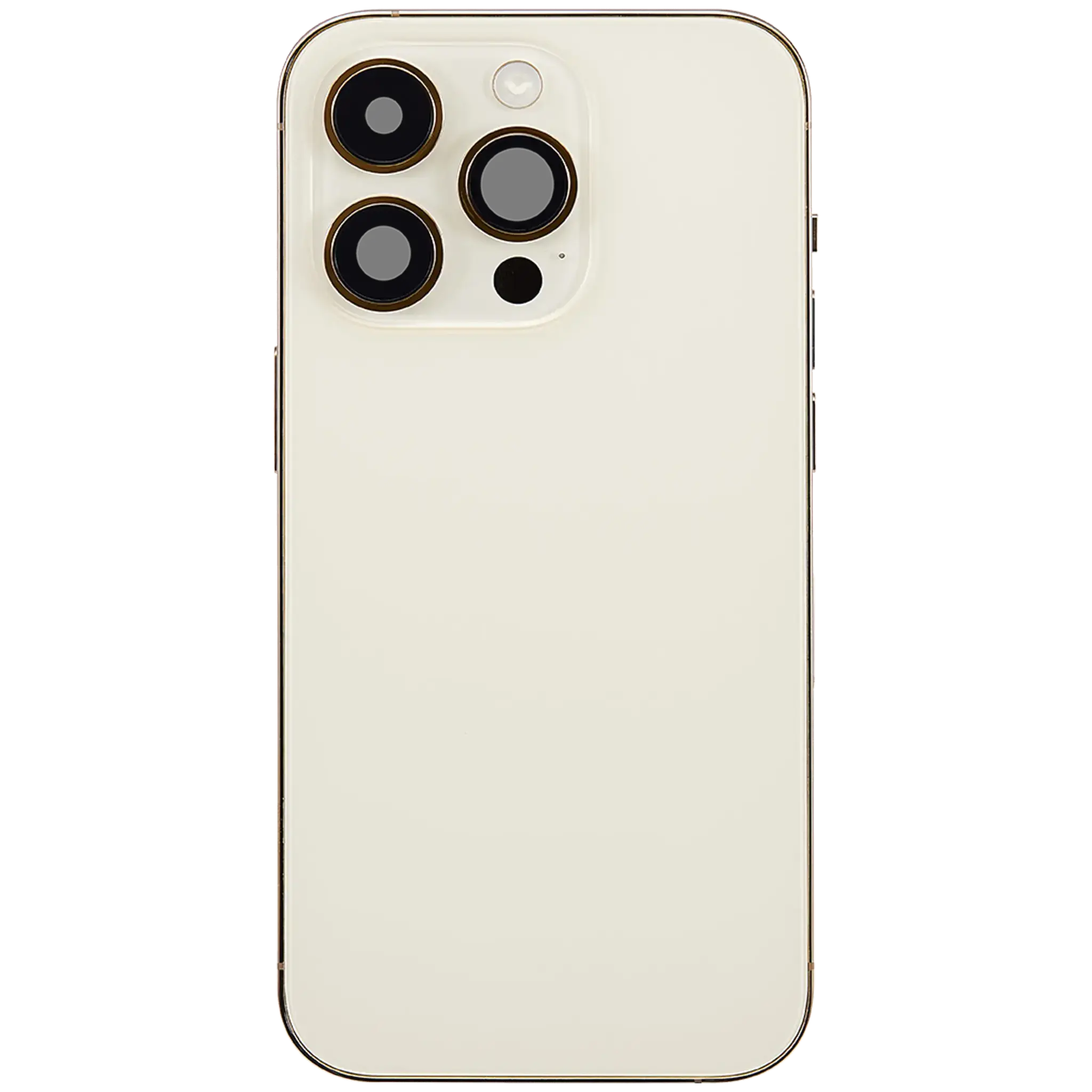 Back Housing with Simtray / Charging port & Small Parts For IPhone 14 Pro Gold - MT Tech, foto 2 van 4