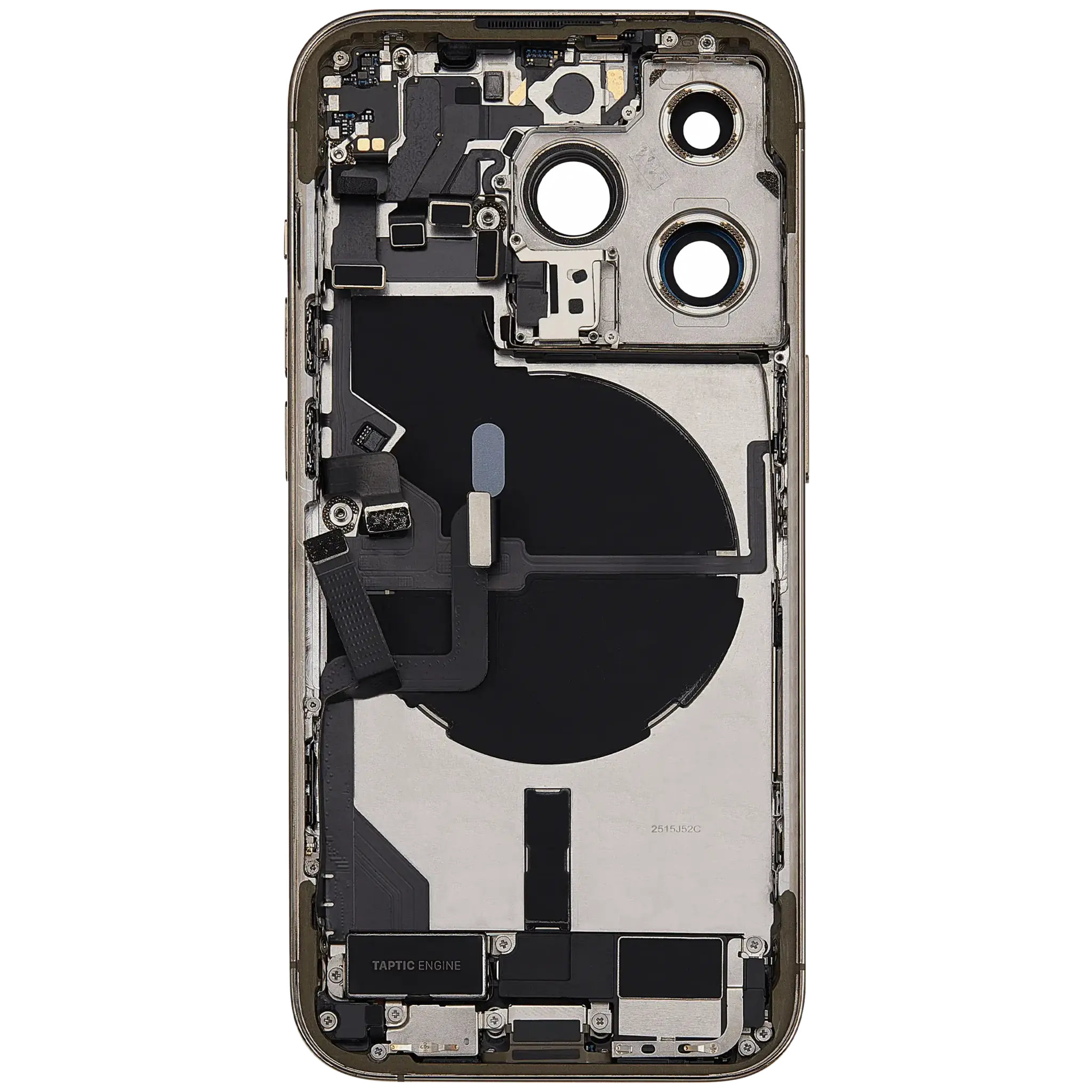 Back Housing with Simtray / Charging port & Small Parts For IPhone 14 Pro Gold - MT Tech, foto 3 van 4