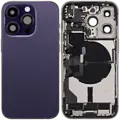 Back Housing with Simtray / Charging port & Small Parts For IPhone 14 Pro Deep Purple - MT Tech