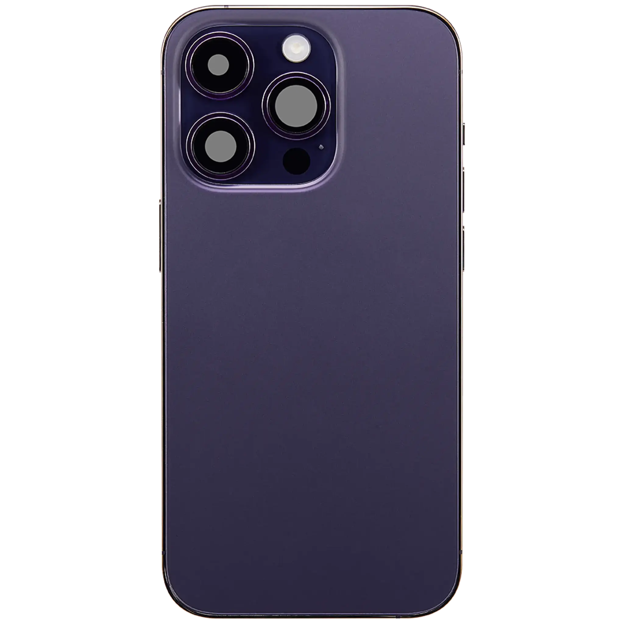 Back Housing with Simtray / Charging port & Small Parts For IPhone 14 Pro Deep Purple - MT Tech, foto 2 van 4