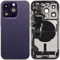 Back Housing with Simtray / Charging port & Small Parts For IPhone 14 Pro Max Deep Purple - MT Tech