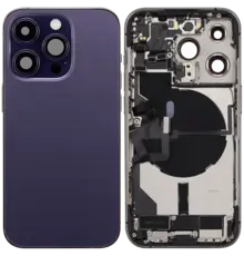Back Housing with Simtray / Charging port & Small Parts For IPhone 14 Pro Max Deep Purple - MT Tech