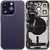 Back Housing with Simtray / Charging port & Small Parts For IPhone 14 Pro Max Deep Purple - MT Tech
