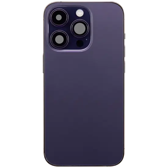 Back Housing with Simtray / Charging port & Small Parts For IPhone 14 Pro Max Deep Purple - MT Tech