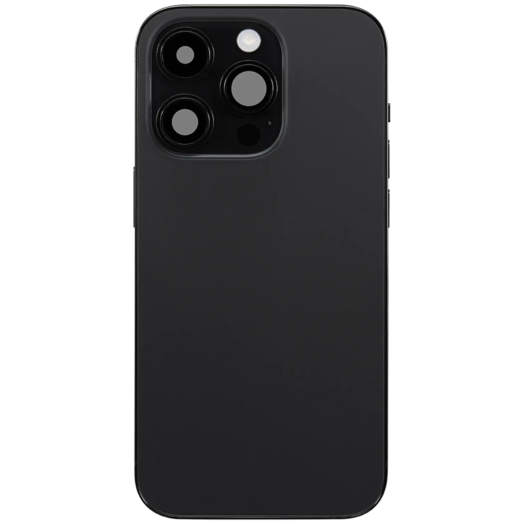Back Housing with Simtray / Charging port & Small Parts For IPhone 14 Pro Max Black - MT Tech, foto 2 van 4