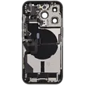 Back Housing with Simtray / Charging port & Small Parts For IPhone 14 Pro Max Black - MT Tech