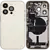 Back Housing with Simtray / Charging port & Small Parts For IPhone 14 Pro Max Gold - MT Tech