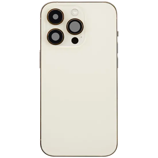 Back Housing with Simtray / Charging port & Small Parts For IPhone 14 Pro Max Gold - MT Tech